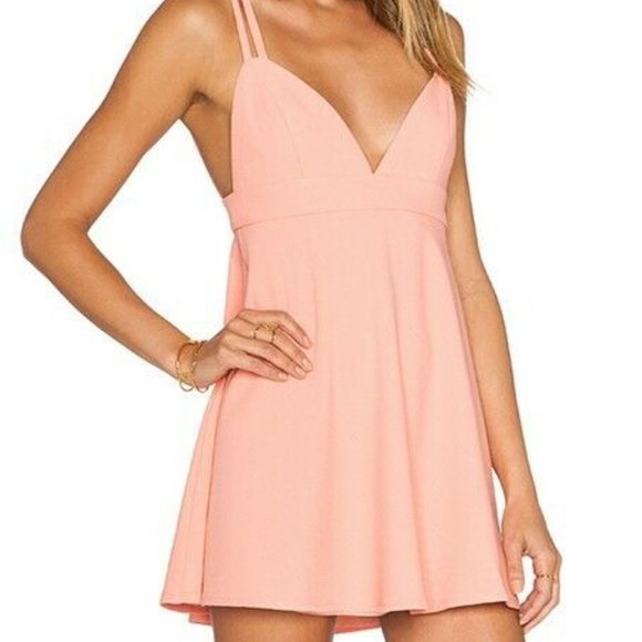 Revolve NBD x Naven Twins Peach Fit & Flare Dress - Picture 5 of 5